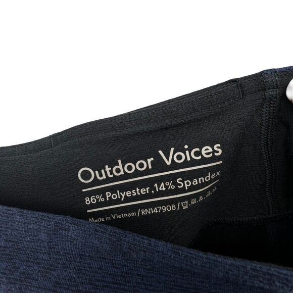 Outdoor Voices Size Small Leggings Blue Gray Pocket Workout Running Hiking - Picture 4 of 5